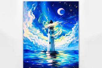 Paint Nite: Hope is like a Lighthouse